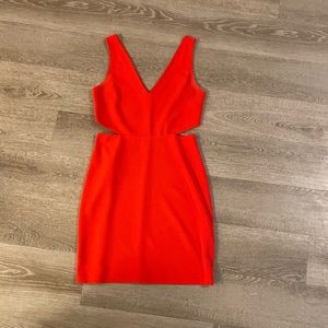 Red mini dress, worn once, size small
